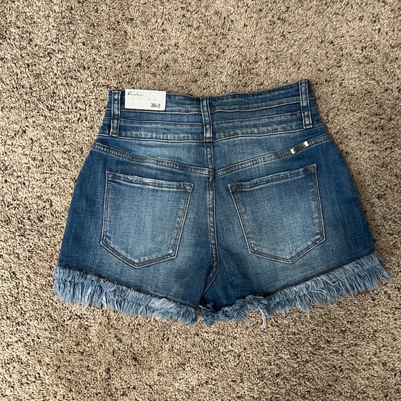 KanCan super-high rise double button 3in shorts - Picture 2 of 2